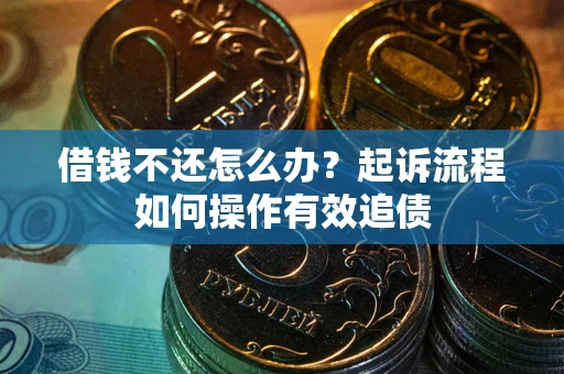 济南借钱不还怎么办？起诉流程如何操作有效追债