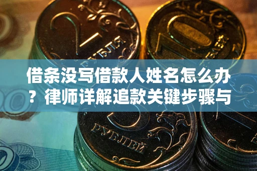 济南借条没写借款人姓名怎么办？律师详解追款关键步骤与证据链构建