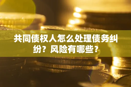 济南共同债权人怎么处理债务纠纷？风险有哪些？